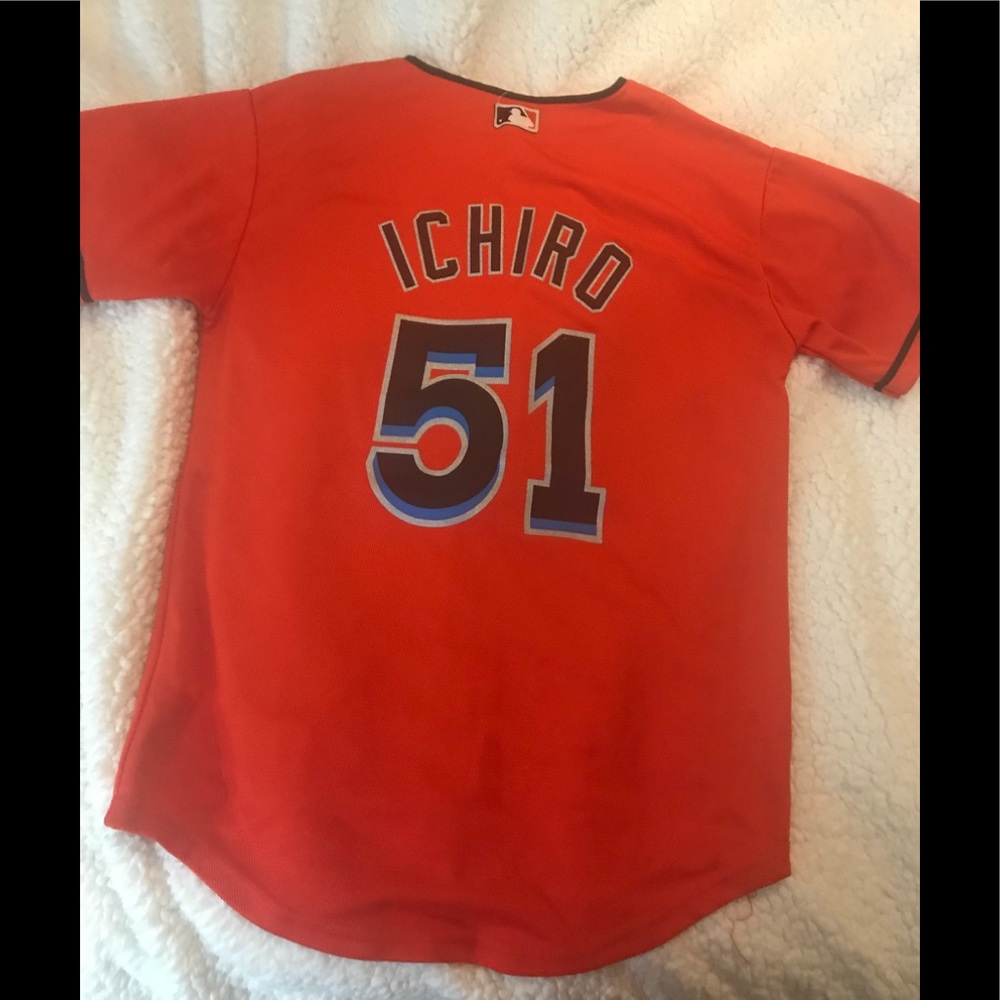 💥⚾️Marlins  Ichiro 51 Jersey youth medium 10/12